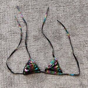 Oil slick rave top
